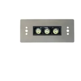 چراغ توکار استخری مستطیلی استیل فول کالر 9 وات Ledman
