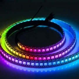 ریسه نواری دیجیتال WS2812B تراکم 144 آی پی 20 (2812/144Led/Ip20/5V)