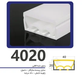 سیلیکون لاین نوری بدون لبه سایز ۲۰ در ۴۰ افقی